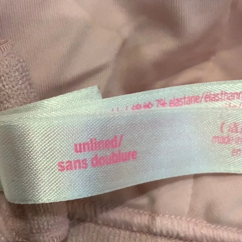 VS Pink Velvet Triangle Bralette in Baby Pink Small - Picture 9 of 10